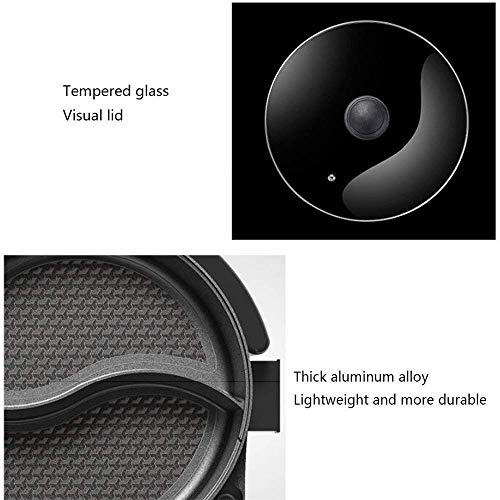 Soniker New Hot Electric Grill Pot Barbecue Grill 2 in 1 Multifunctional Electric Dual Temperature Control Hot Pot Barbecue Grill Easy-To-Clean Nonstick Plate 110V