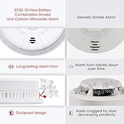 X-Sense SC03 10-Year Battery (Not Hardwired) Smoke