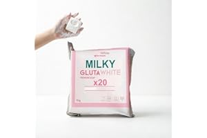 Milky Gluta White Soap,Soap Made with Milk,Milk Soap Bar,Gently Whitening Soap for Face and Body (1pc)