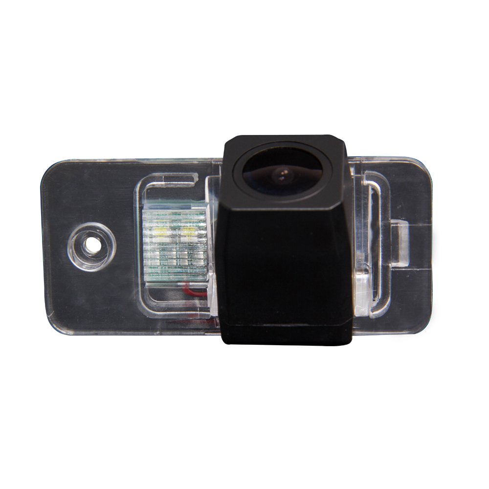 HD Auto 170° License Plate Light Rear View Reversing Backup Camera Parking Aids Compatible with A1 A3 A4 A5 A6 A7 A8 TT RS5 S6 S7 S8 Q3 Q5 Q7 A4L A6L A8L/S5/TT/2d Roadster/Passat/R36/V W (HD camera) — image 1