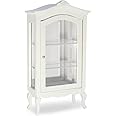 Miniature Furniture Display Shelf 1:12 Wooden Cabinet with Mirror & Three Shelves Bookshelf Dollhouse Display Stand Decoration Accessories Mini Diningroom Scene Ornaments
