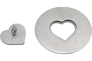 Geesatis 1 pcs Candle Toppers,Round Scented Candle Toppers Cover,Candle Accessories to Burn Evenly,Reusable,3.1inch Diameter, Silver