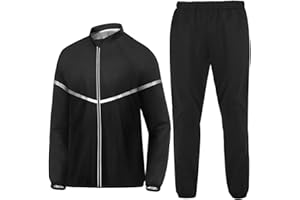 NINGMI Sauna Suit for Men Sweat - Long Sleeve Shirt Jacket Workout Body Shaper Zipper Top Slimming Fitness Trainer Gym