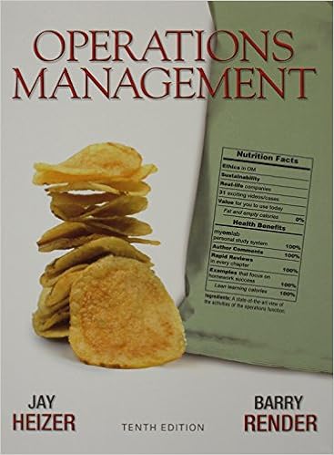 Operations management university heizer 10th edition