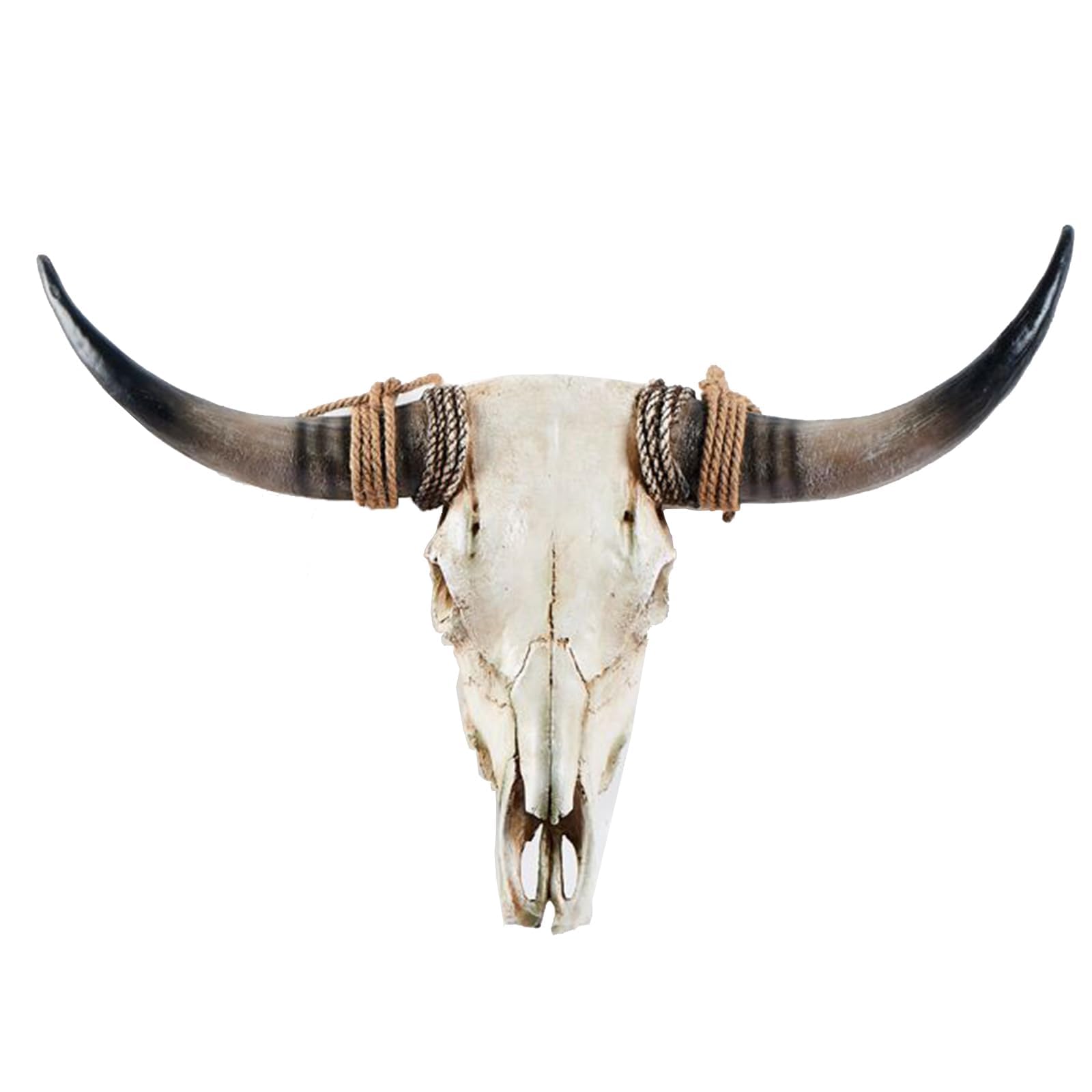 Photo 1 of Faux Longhorn Skull Wall Decor, Faux Taxidermy Head Wall Hanging, Large Bull's Head Farmhouse Decor - 31*24 * 7inch