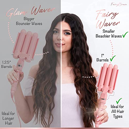 3 Barrel Curling Iron Wand Triple Hair Waver & Crimper for Beach