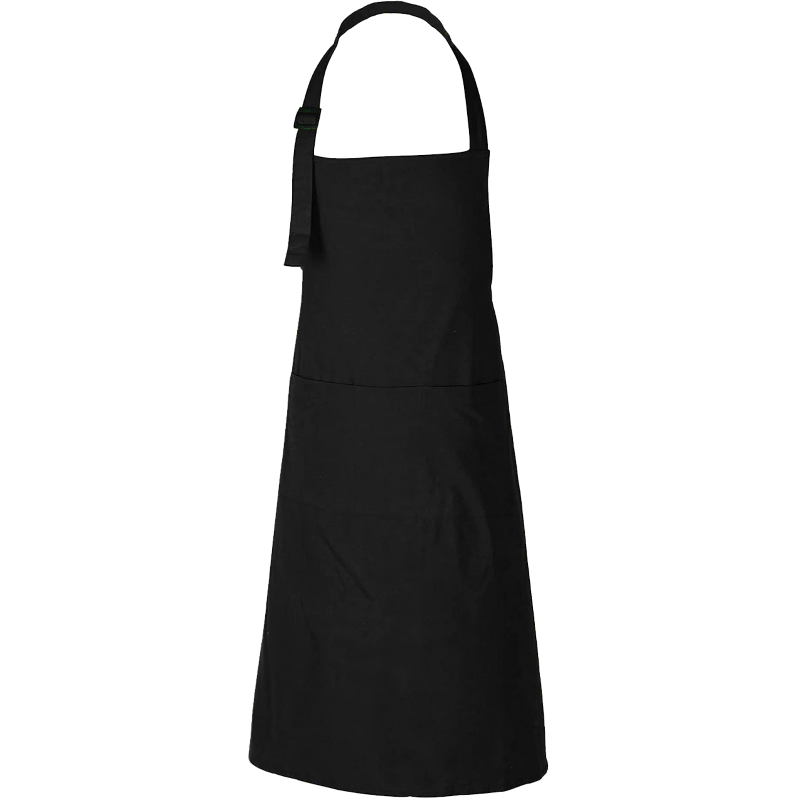 RAJRANG Black Apron For Women Cooking Kitchen Aprons For Professional Chef Restaurant With Adjustable Neck Strap And Pockets 68x88 cm — image 1