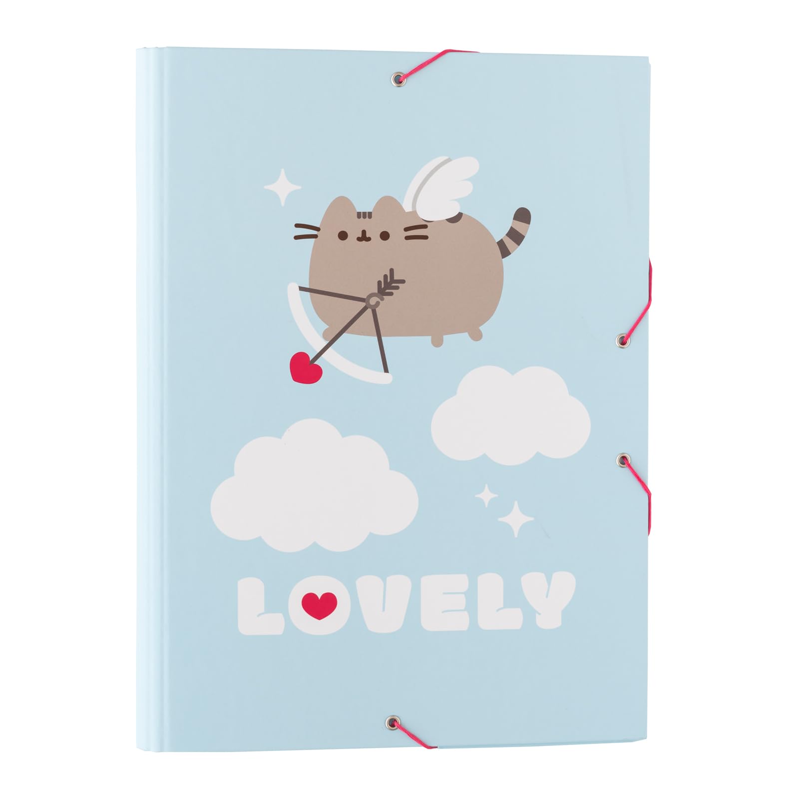 Grupo Erik A4 Folder - Pusheen Cat Stationery | 3 Flap Document Folder 13.4 x 10 inches - 34 x 25.5 cm | Document Organiser, School Folders | Pusheen Gifts for Cat Lovers