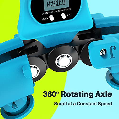 oneday Smart Weighted Hoola Fitness Hoops for Adults, 27 Detachable Knots with Smart Counter Hula Circle Hoops, 2 in 1 Abdomen Fitness Non-Fall Exercise Hoops Massage Adjustable Auto-Spinning Ball