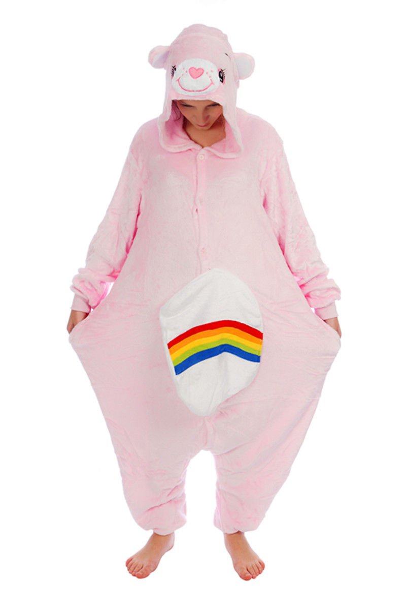 Everglamour Unisex Cheer Bear Bodysuit, Black, XL-XXL Plus Tall UK