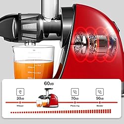 Slow Juicer Machines, AMZCHEF Masticating Juicer