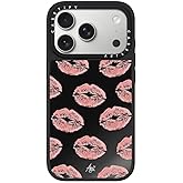 CASETiFY Mirror iPhone 17 Pro Case [Reflective/Compatible with Magsafe / 4.9 ft. 1X Military Grade Drop Protection] - Ami's Kiss - Black On Black