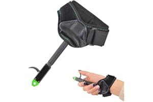AMEYXGS Archery Bow Release Aids Youth Bow Release Trigger Quick Release Wrist Release Adjustable Nylon Strap for Right Left Handed Children Junior Kids