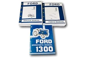 AGPUBS Manual Set for Ford 1300 Tractor Service Parts Operators Owners Repair Catalog