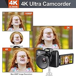 4K Digital Vlogging Camera for YouTube Autofocus