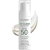 Bio Mystery Clear Face Sunscreen Lotion for Acne-Prone Skin | Hybrid Broad Spectrum SPF 50+++ | Lightweight, Non-Greasy & Matte Finish | Daily Facial Sunscreen Oily & Sensitive Skin | 50ml / 1.76 floz