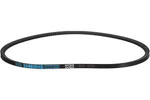 uxcell 3VX370 Rubber V-Belt, Raw Edge Cogged Industrial V Belt 37" Length x 0.38" Width x 0.32" Thickness