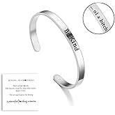 MIFYNN Be Kind of A Bitch Bracelet Stainless Steel Cuff Bracelet Inspirational Friendship Bracelet Be Kind... of A Bitch Bracelet for Women
