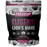 ELECTRIC - Lion's Mane Mushroom Extract Powder - USDA Organic -60 g- Supplement - Mental Clarity and Focus - Add to Coffee/Tea/Smoothies-Real Fruiting Body No Fillers