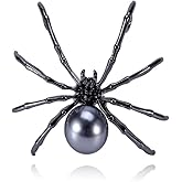 Punk Black Spider Open Finger Ring for Women Men Extra Big Spider Knuckle Ring Stacking Band Halloween Festival Costume Accessories Fashion Jewelry