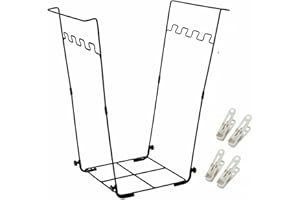 NIURUI Garden Trash Bag Holder - Outdoor Leaf Bag Support Stand Multi-Use Metal Garbage Bag Holder Frame Holds 30-45 Gallons Bag for Leaves, Camping, Yard Weeding, Lawn Party