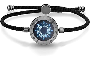 TOTWOO Single Touch Bracelets for Couples, Light up & Vibration for Love Couples | Long Distance Relationship Gifts for Girlfriend, Mother-Daughter, Sisters Bluetooth APP Set Up Pairing Jewelry