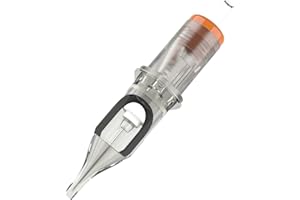 EZTAT2 EZ Tattoo Cartridge Needles - 20Pcs #12 (14RS) Standard Round Shader Disposable Tattoo Needles Cartridges for Rotary Tattoo Machine Pen Gun - Revolution