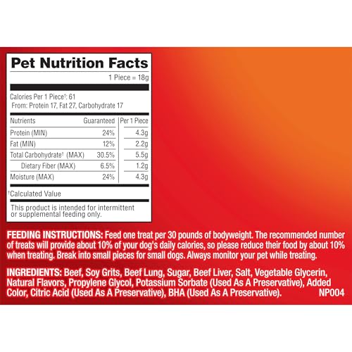 PUP-PERONI DOG TREATS, ORIGINAL BEEF FLAVOR, 38 OUNCE, MADE WITH REAL BEEF
