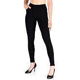 Yogipace Women's Petite/Regular/Tall Pull-On Yoga Dress Pants,Skinny Work Leggings with Belt Loops