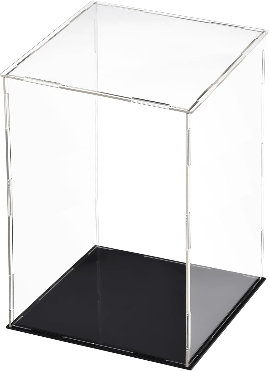 Unifizz Acrylic Clear Display Case Box Dustproof Protection Showcase Cube Collectibles Show Box 7.9x7.9x11.8inch
