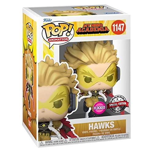 Funko Pop! Animation: My Hero Academia S9 - Hawks (Flocked) (Special Edition) #1147 Vinyl Figure