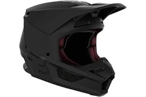 Fox Racing Youth V1 Core Motocross Helmet, Matte Black, Medium
