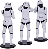 Nemesis Now Original Stormtrooper Three Wise Sci-Fi Figurines White 14cm view 3