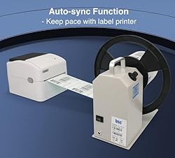 Auto-sync Thermal Label Rewinder, Vorole Stepless