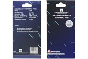 Thermalright Thermal Pad 12.8 W/mK, kinstech 85x45x3mm, Non Conductive Heat Resistance High Temperature Resistance, Silicone 