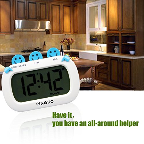 PINGKO Digital Kitchen Timer Fashion Design Clock Cooking Timer with