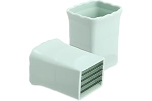 Luxshiny Fruit Slicer 2pcs Egg Slicer Stainless Steel Strawberry Banana Cutter Mini Slicer Cut Kitchen Cutter Gadgets Blade Craft Fruit Tool for Egg Fruit Vegetable Appetizer Green