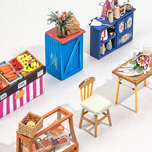 RoWood DIY Miniature Dollhouse Kit, Mini House Building Model Kits for