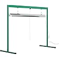 iPower GLT5XX4 54W T5 Fluorescent Grow Light System with Stand Rack for Plant Seed Starting, 6400K, 1 Pack, Unfoldable-4 Feet