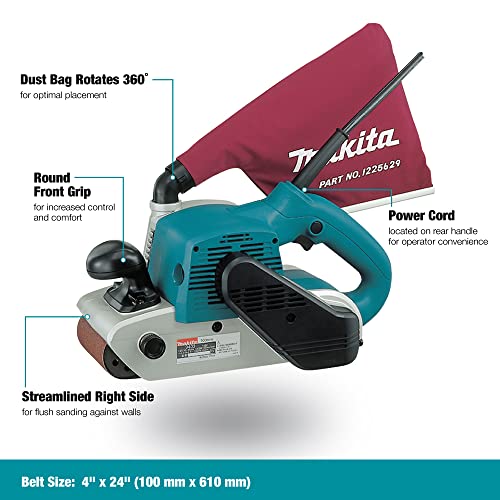 Makita 9403 4" x 24" Belt Sander, Teal Pricepulse