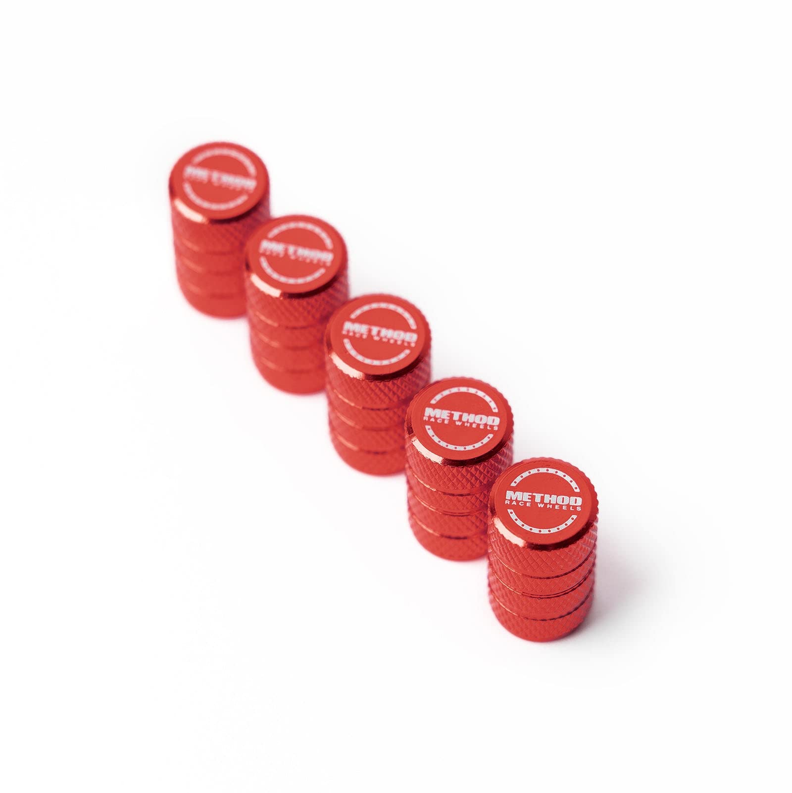 Method Race Wheels Valve Stem Caps, Method, Red