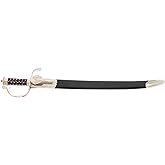 Cold Steel Hunting Sword with Leather Scabbard, Rosewood Handle, 29.25 In | 24 In 1055 High Carbon Blade, Satin Finish, 58 to 60 HRC, 34.9 Oz, Nickel Silver Pins, Hand Carved Grip