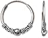Boucles D'Oreilles Créoles En Argent 925 Bali - Diamètre 16mm - Neuves Étiquetées (Tata Gisèle)