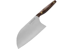 Lamson 56558 Brad Leone "Bad Boy" 8" Chinese Santoku Cleaver, Walnut Handle