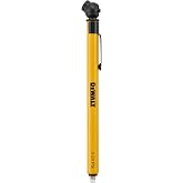 DEWALT Low Pressure Pencil Tire Gauge 0-20 PSI (DXCM032-0152) | Compact with Pocket Clip, Aluminum Chuck Head, Easy-to-Read Slide Indicator