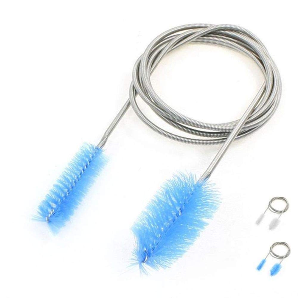 MZY1188 Flexible 155cm Double Ended Tube Filter Pump Hose Brush, for Aquarium Fish Tank Air Tube Hose Cleaner,Fish Tank External Filter