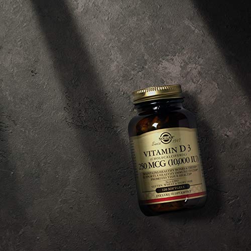 Solgar Vitamin D3 (Cholecalciferol) 250 MCG (10,000 IU), 120 Softgels