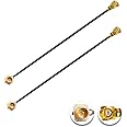 POBADY 2PCS U.FL IPEX/IPX Male to Female Cable, 2" /5CM U.fl/IPX 1.37mm Low-Loss Extension