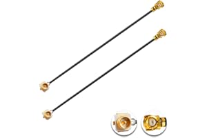 POBADY 2PCS U.F.L1 Male to U.F.L1 Female Cable 2" /5CM 1.37mm Low-Loss Extension Cable