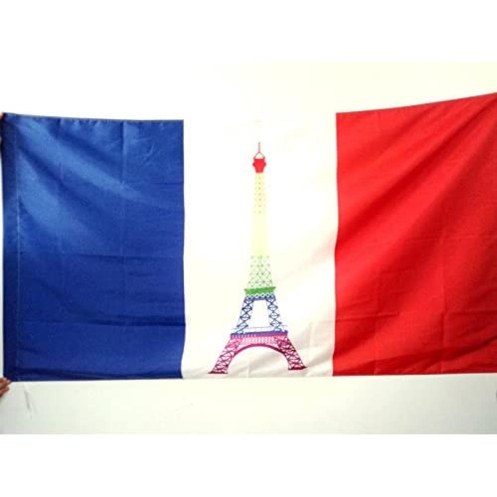 AZ FLAG - France rainbow Flag - 3x5 Ft - french gay Banner with Sleeve - 100% Polyester - Fade Resistant - Vivid Colors - 3' x 5' Feet - 150x90 Cm